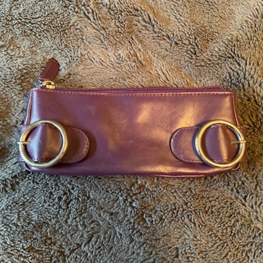 Makeup Bag Purple Faux leather